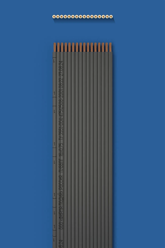 سلك تثبيت مسطح بعزل مزدوج PUVVPG 16x0.75