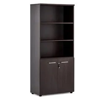 Wooden Semi-Closed Office Document Cabinet