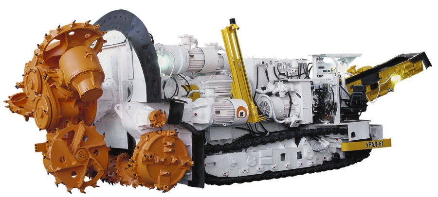 Ural-61A Tunneling and Cleaning Combine for Potash Mining