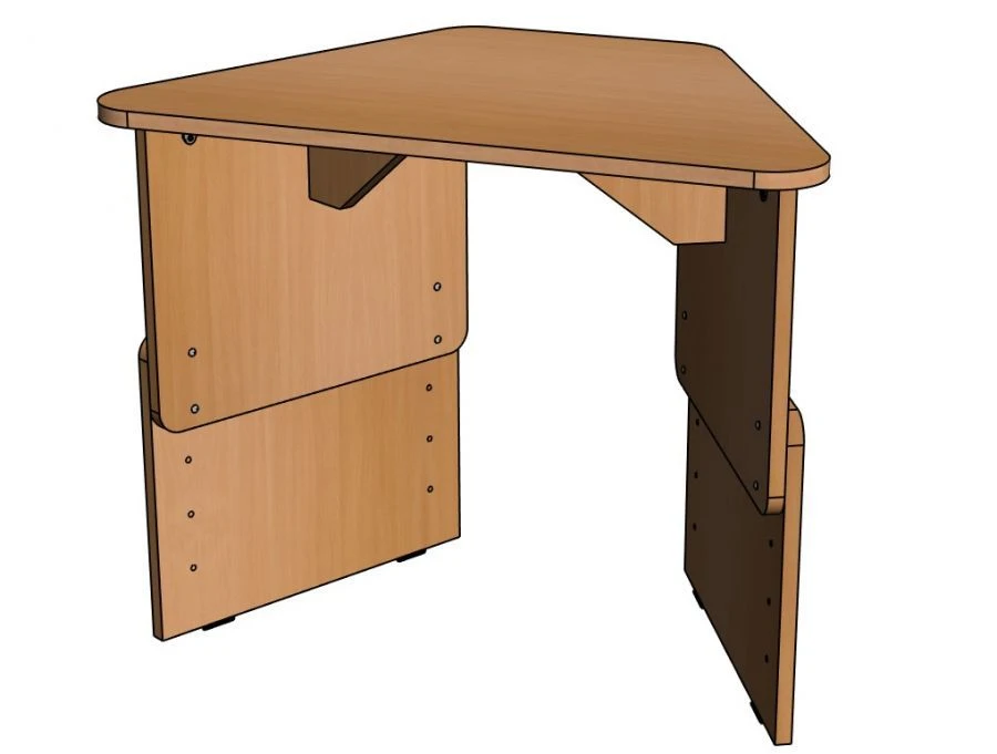 Trapezium Shaped Single Desk for Preschool - SD25