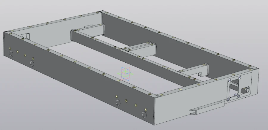External Aluminum Battery Case Upper RSBG.301233.003