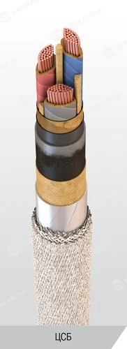 Power Cable with Copper Conductors, Paper Insulation, 6-10 kV, Type C