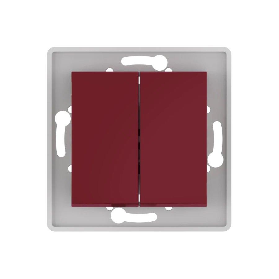 Caduceus Aling Prestige Two-Way Switch 10A, 250V, Burgundy, Model 6006.3