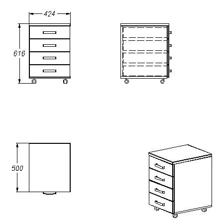 Document Storage Cabinet, Series 334
