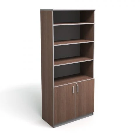 Wooden Office Cabinet with Open Shelves Model 225/2