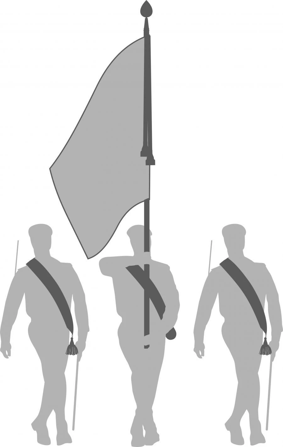 Embroidered Polyester Banner Fabric "Wet Silk" with Accessories