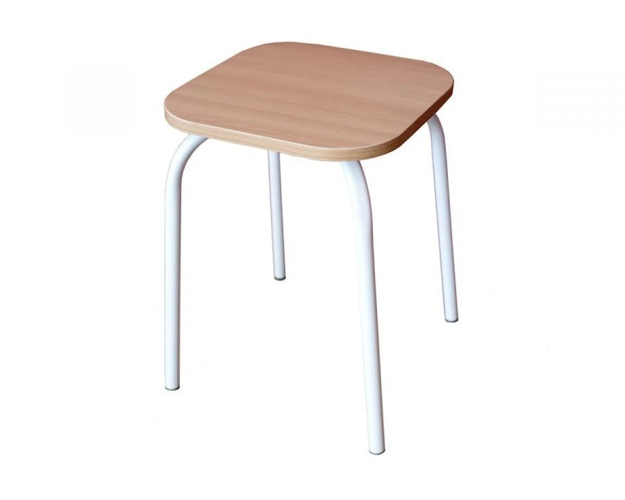 Metal Frame Stool with MDF Seat - Model T-1 by Edelwood