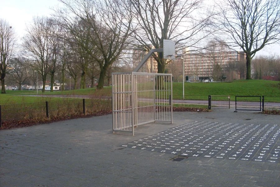 أهداف كرة القدم المصغرة وعمود كرة الشارع من الفولاذ المقاوم للصدأ