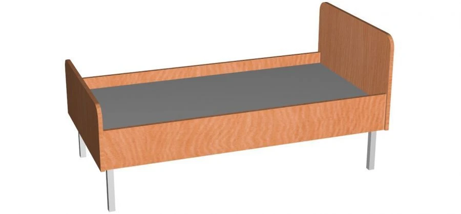 سرير أطفال مفرد على أرجل معدنية (الفن. 50046-048)