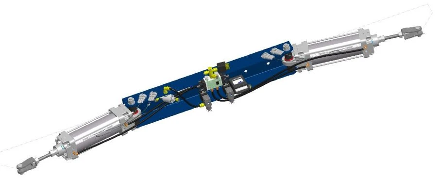 Pneumatic Actuator for Vehicle Doors 40M3R63/116T1B027