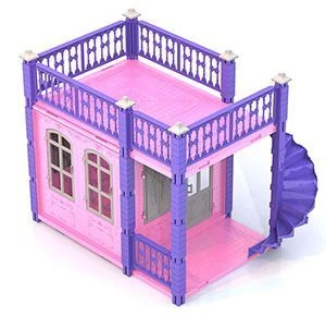 Princess Castle Dollhouse (1 Floor, Pink)