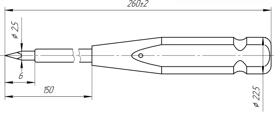 إزميل مصنوع من الفولاذ المقاوم للصدأ، رقم 846.101