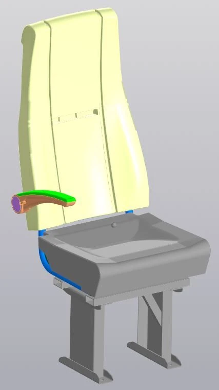 Comfortable Bus Passenger Seat PS05.6830.004-121