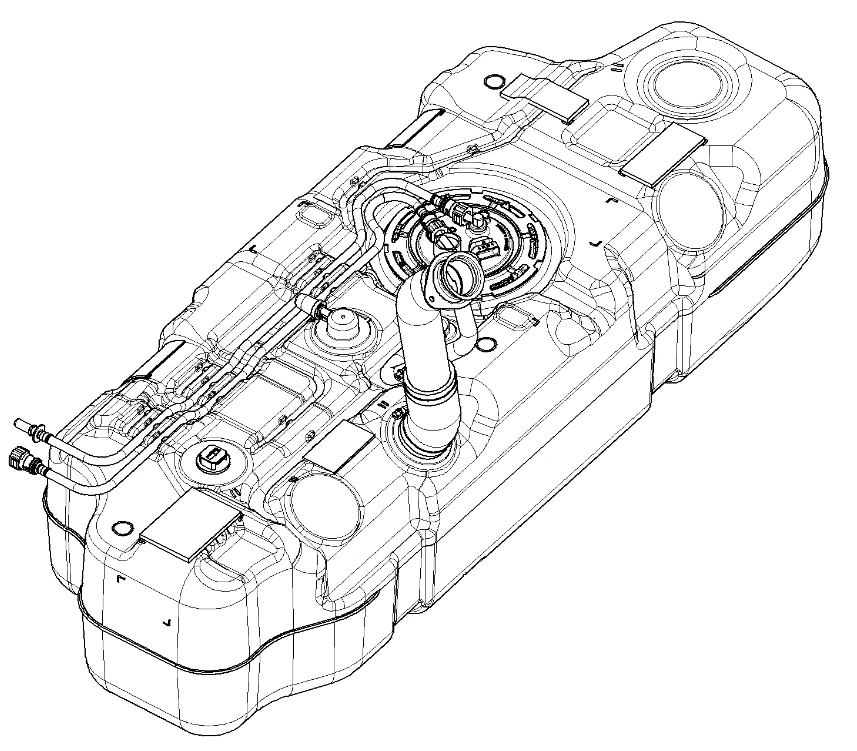 Low Flow Diesel Fuel Tank - A68R52-1101006