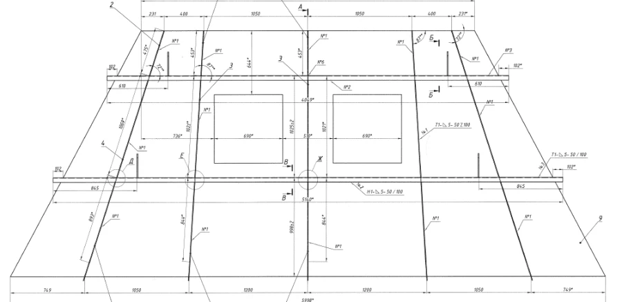 Airflow Duct for Boiler with Converging Nozzle