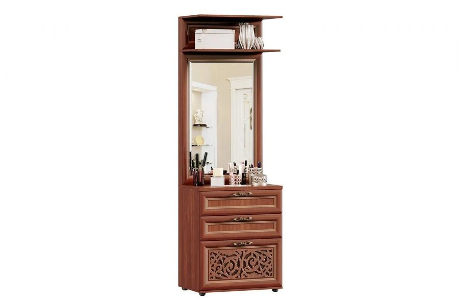 Combined Vanity with Mirror Alexandria LD 125.100.000 (Walnut)
