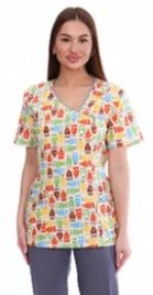 Women's Work Blouse for Protection Against Industrial Contaminants and Mechanical Wear Model B-13