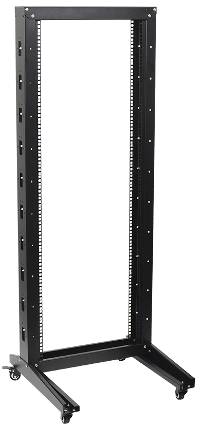 19" Single Frame Rack LF05-42U66-1R ITK, 42U, 600x600, Rolling, Black