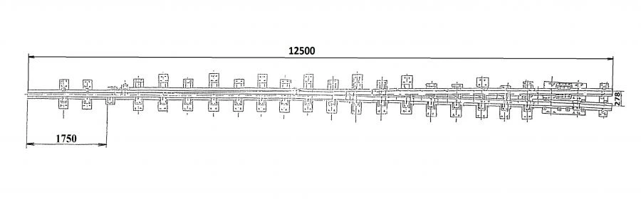 Curved Frame Rail Type R65 with Straight Tip Project 2193.04.020-01
