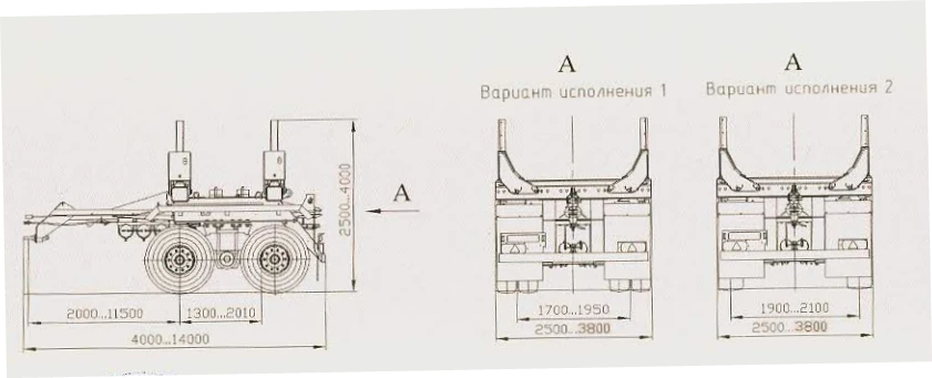 مقطورة منصة لنقل الأنابيب - SAV 83431T