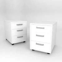 Mobile Storage Cabinet with 3 Drawers