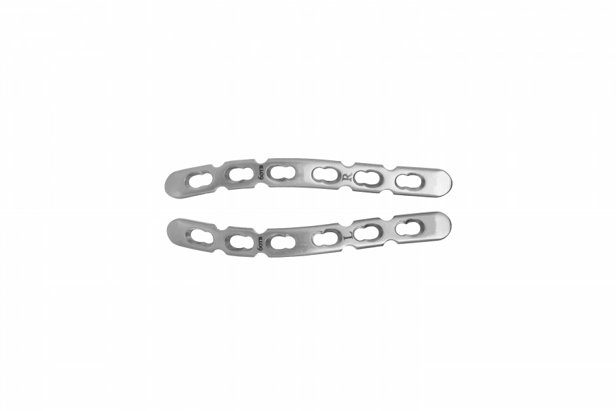 لوحة إعادة بناء على شكل S مع استقرار زوايا (يمين/يسار) لبراغي 3.5 مم