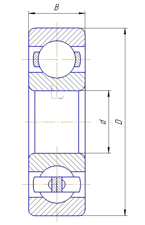 Radial Ball Bearing 6-1000814K GOST 520-2011