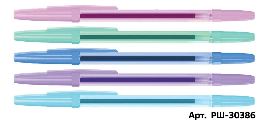 Blue Ballpoint Pen STAMM "Optima" 1mm, Pastel Mix