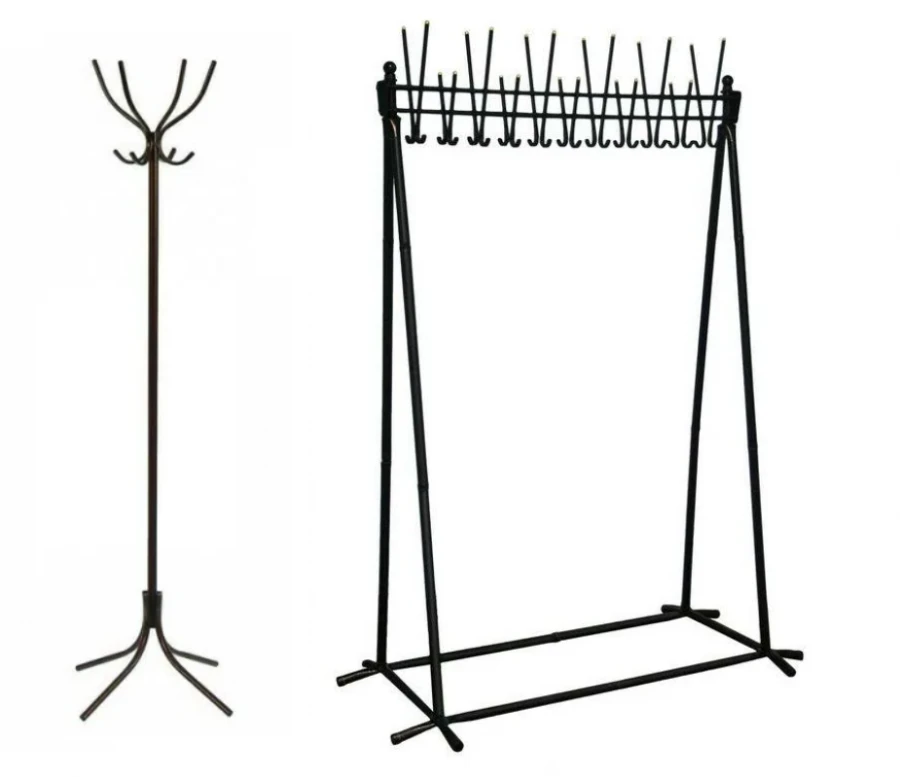Floor-mounted Metal Coat Rack with Hooks RM 08/04