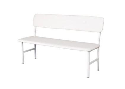 Upholstered Bench with Metal Frame and Cushioning
