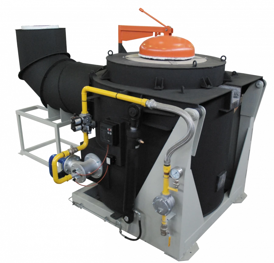 فرن صهر بالغاز للمعادن غير الحديدية، نموذج PGP