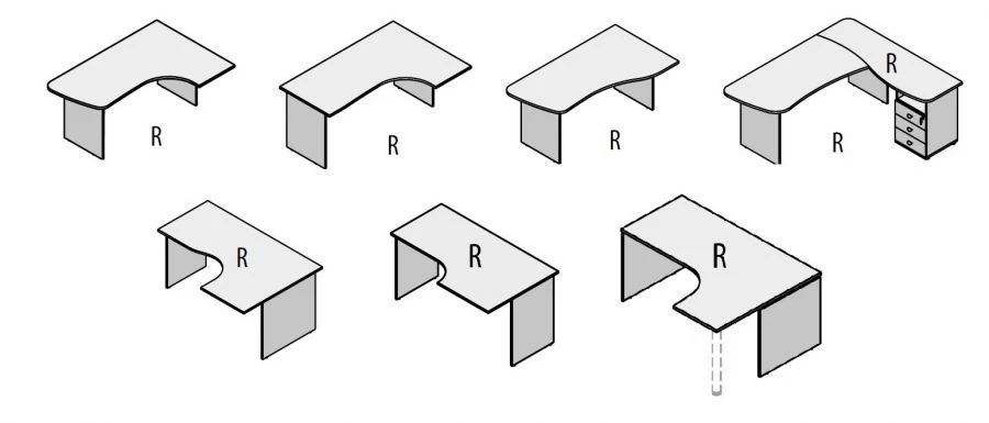 Ergonomic Desk with Wooden Frame for Work and Office Use