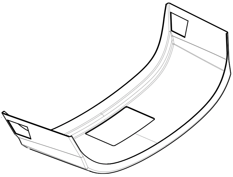 Glass-Fiber Exterior and Interior Panel for Trams S.15М-31.10.538