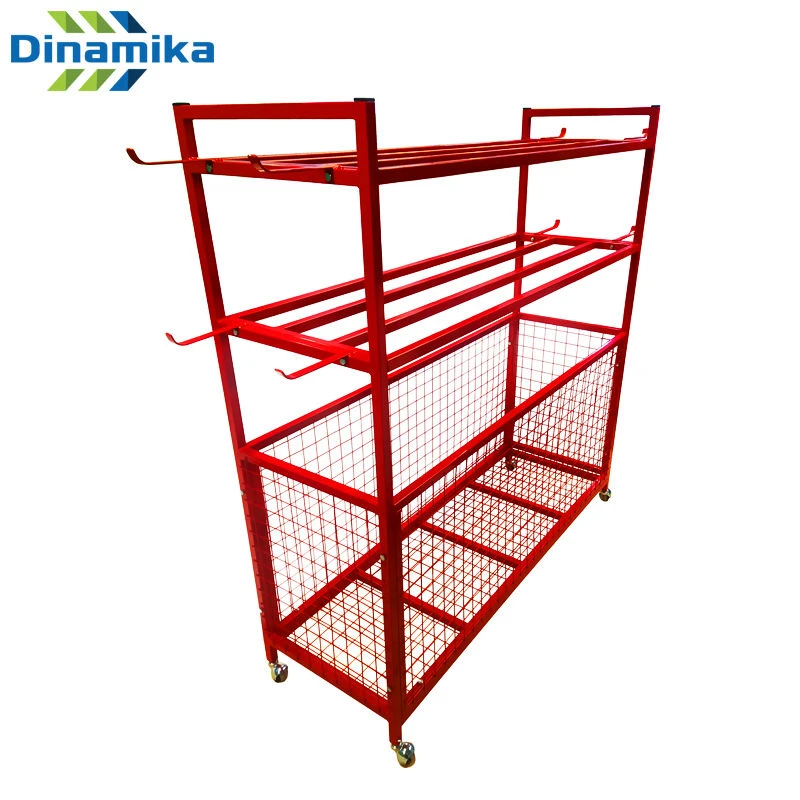 Sports Equipment Storage Rack on Wheels (with/without net)