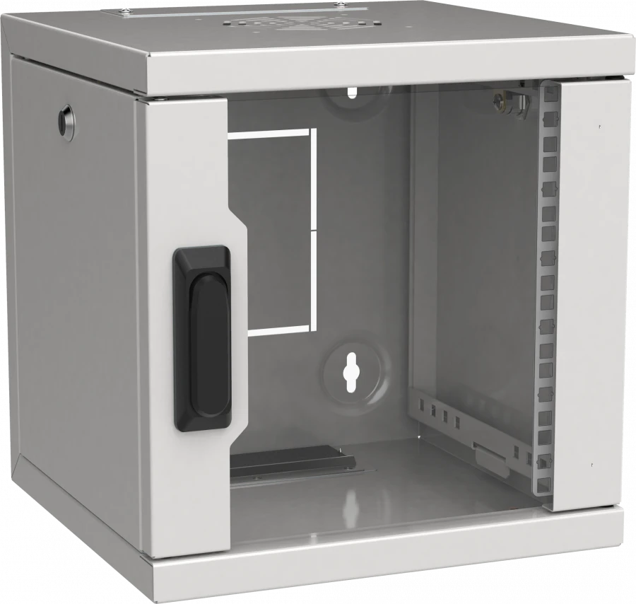 خزانة حائط ITK LINEA WS 10" 6U 320x310 ملم باب زجاجي رمادي