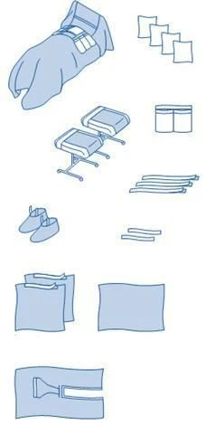 مجموعة الأقمشة الجراحية المعقمة ذات الاستخدام الواحد "زدرافمدتيك