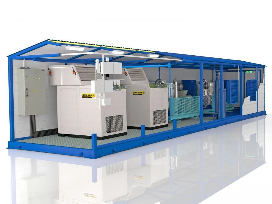 محطة ضاغط وحدوية حاوية نوع BEK-90