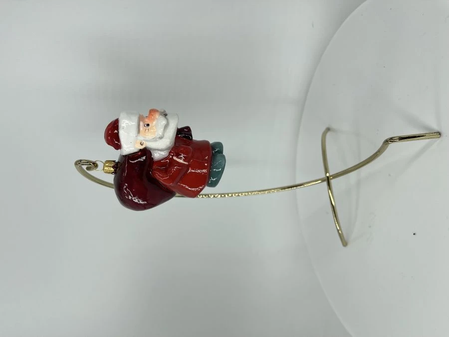Handcrafted Glass Christmas Ornament "Santa Claus