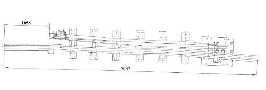 Curved Frame Rail with Direct Point for Project 1909.01.010-02