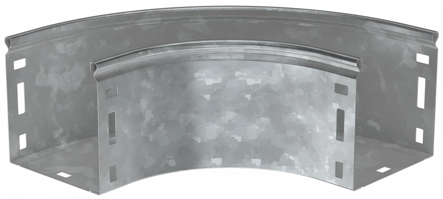 Smooth 90° Cable Tray Bend G01 CPG01-0-90-100-100-HDZ