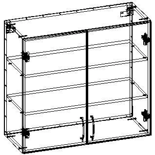 خزانة مطبخ حائطية طراز TV-KSHK-3.5.01