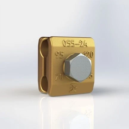 مشبك توصيل نحاسي وفولاذي كود كС-055-24