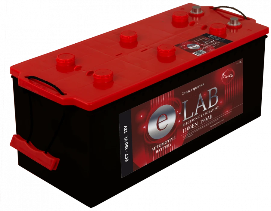 Lead-acid Battery for Starting Internal Combustion Engines 6ST-190 "ELAB