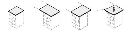 Office Wooden Furniture Top for Gamma Set