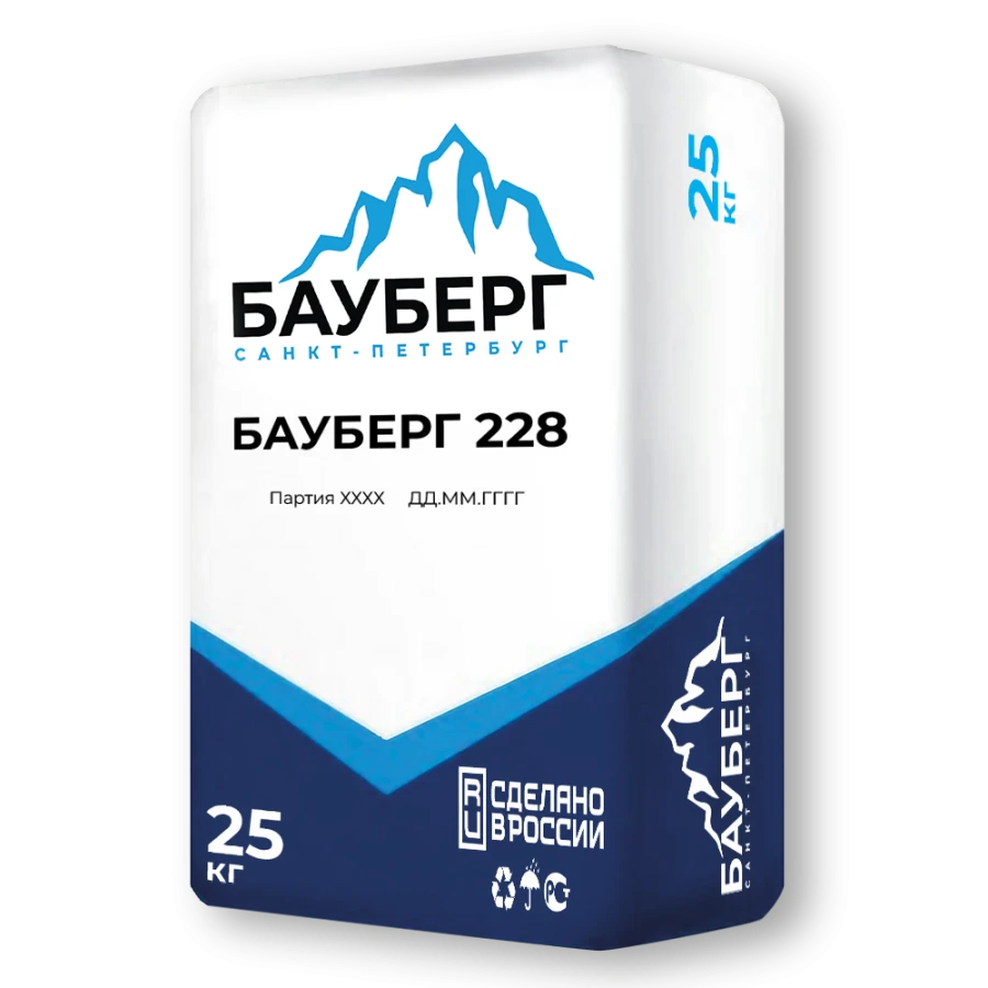 High-Strength Fiber-Reinforced Quick-Setting Self-Leveling Compound for Structural Repairs BAUBERG 228