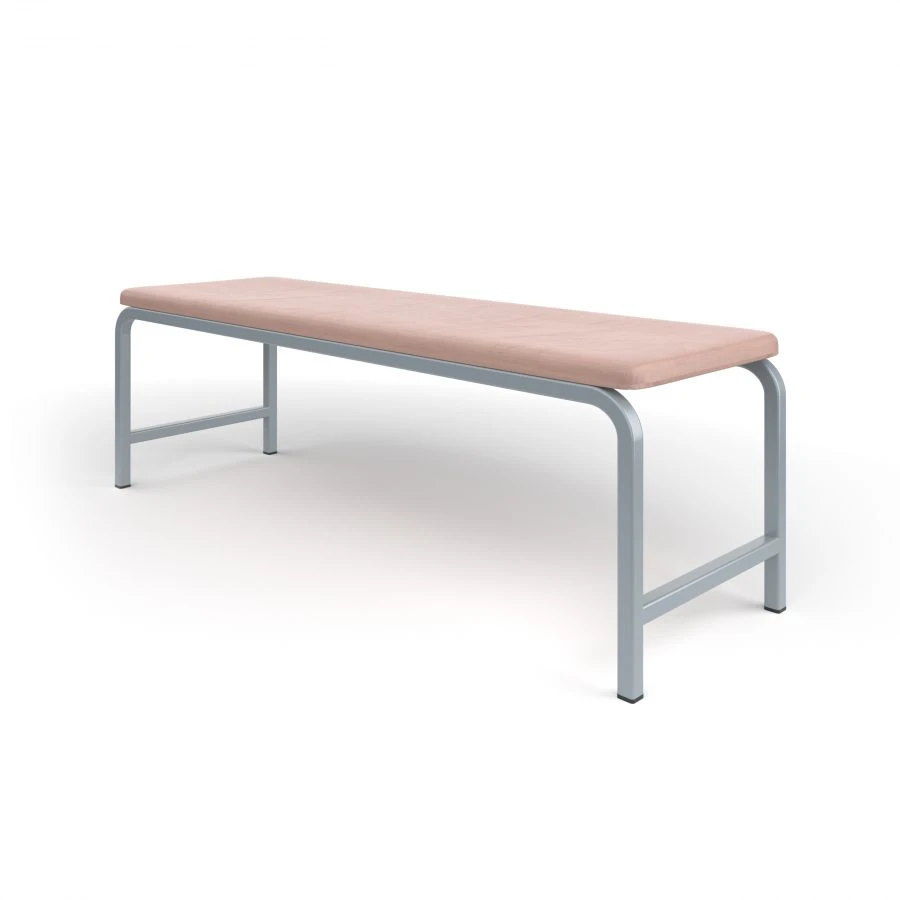 Soft Two-Seater Bench with Metal Frame