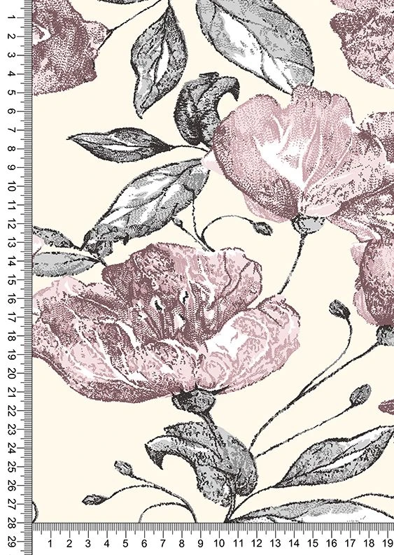 Cotton Knitted Fabric 100% Printed Fleece Backed