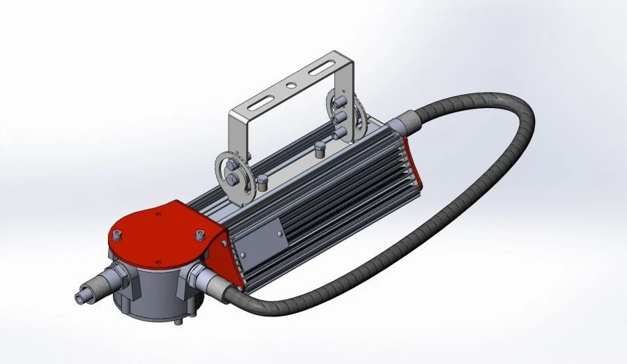 مصباح LED مضاد للانفجار مع صندوق التوصيل ساخالين 24.8230.44 Ex T5، تثبيت قابل للتعديل