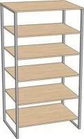 Metal Office Shelf - Heavy-Duty Storage Rack