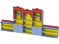 Toy Storage Wall Unit - 16mm MDF with PVC Edging